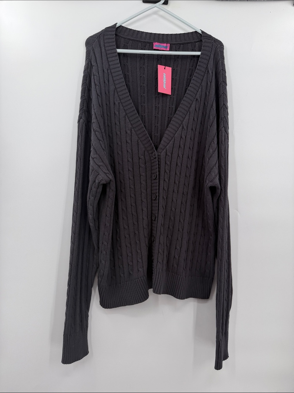 Edikted long sleeve gray sweater nwt